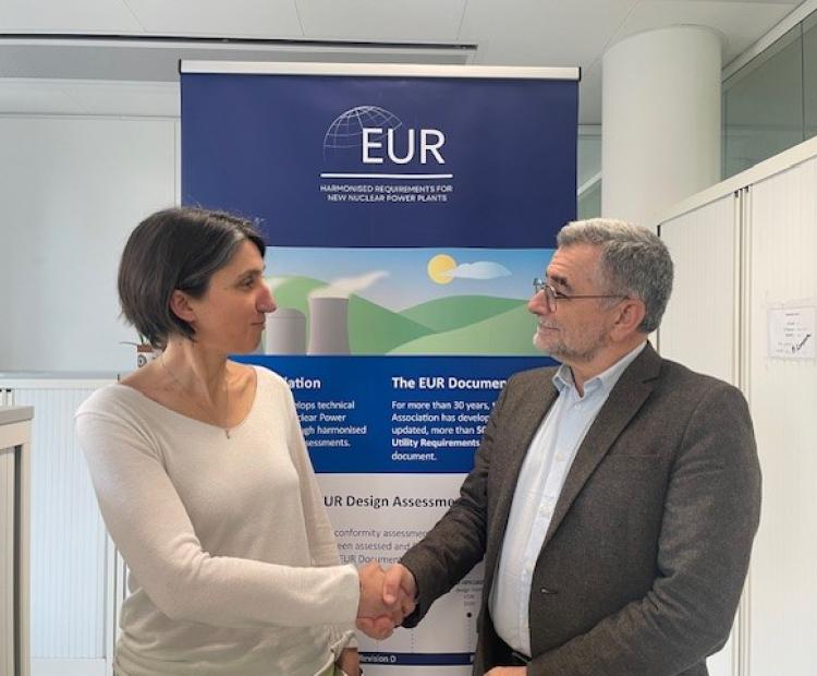 Handover of the Association’s Presidency between Manuel CARRASCO and Myriam CLAEYS